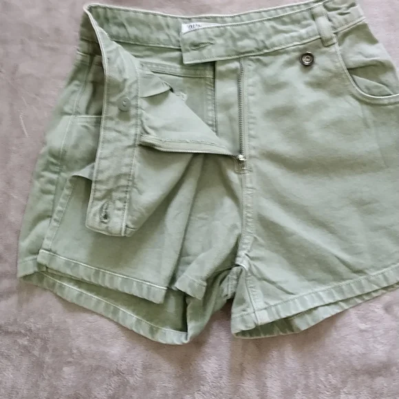 Zara Matcha Denim Skort - Picture 6 of 10